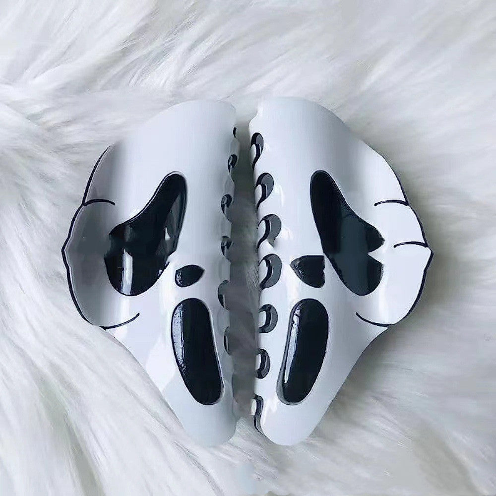 Halloween Hair Barrettes - White Grimace Decorative Hairpins for Women