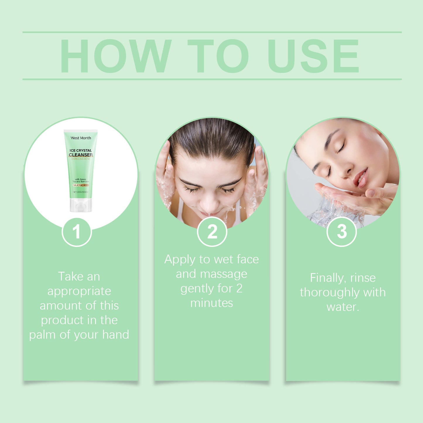 Anti-Acne Facial Cleanser with Salicylic Acid & Tea Extract - 100g