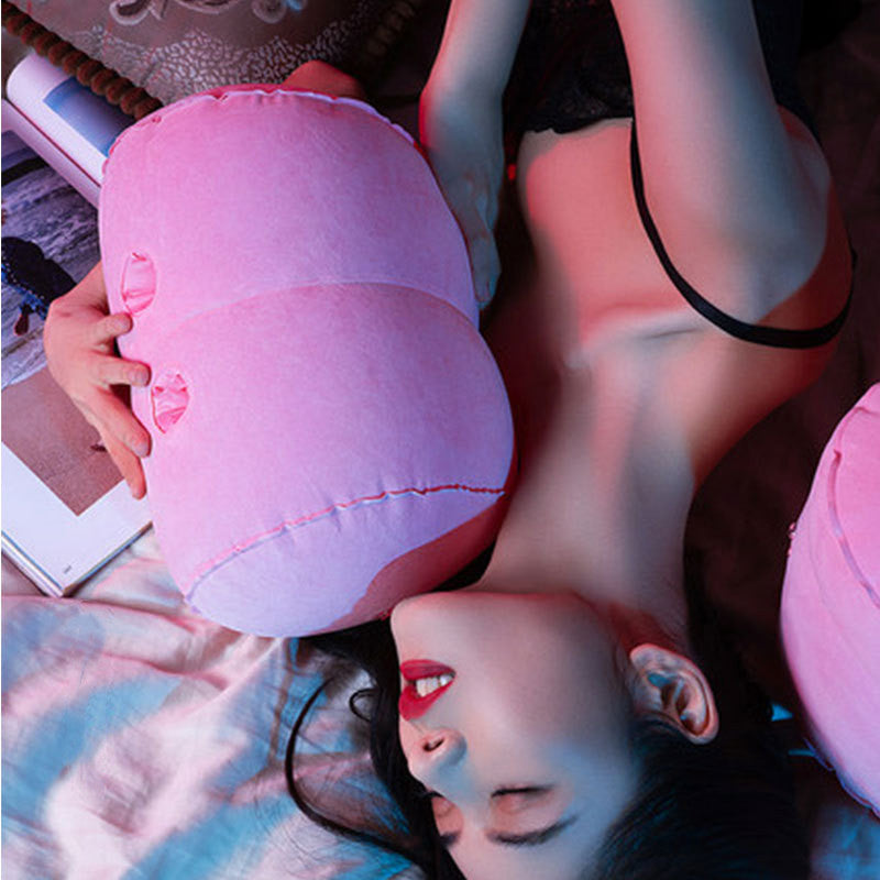 Auxiliary Rubber Pillow for Furniture Home Wellness Pink Purple