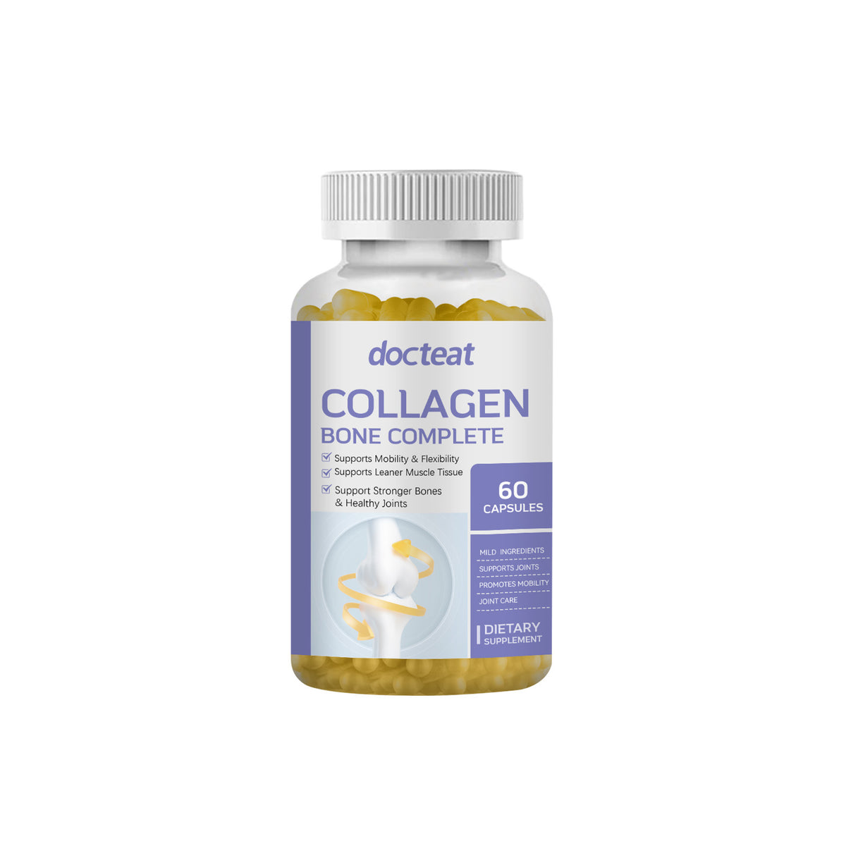 Marine Collagen Capsules with Vitamins - 60 Count