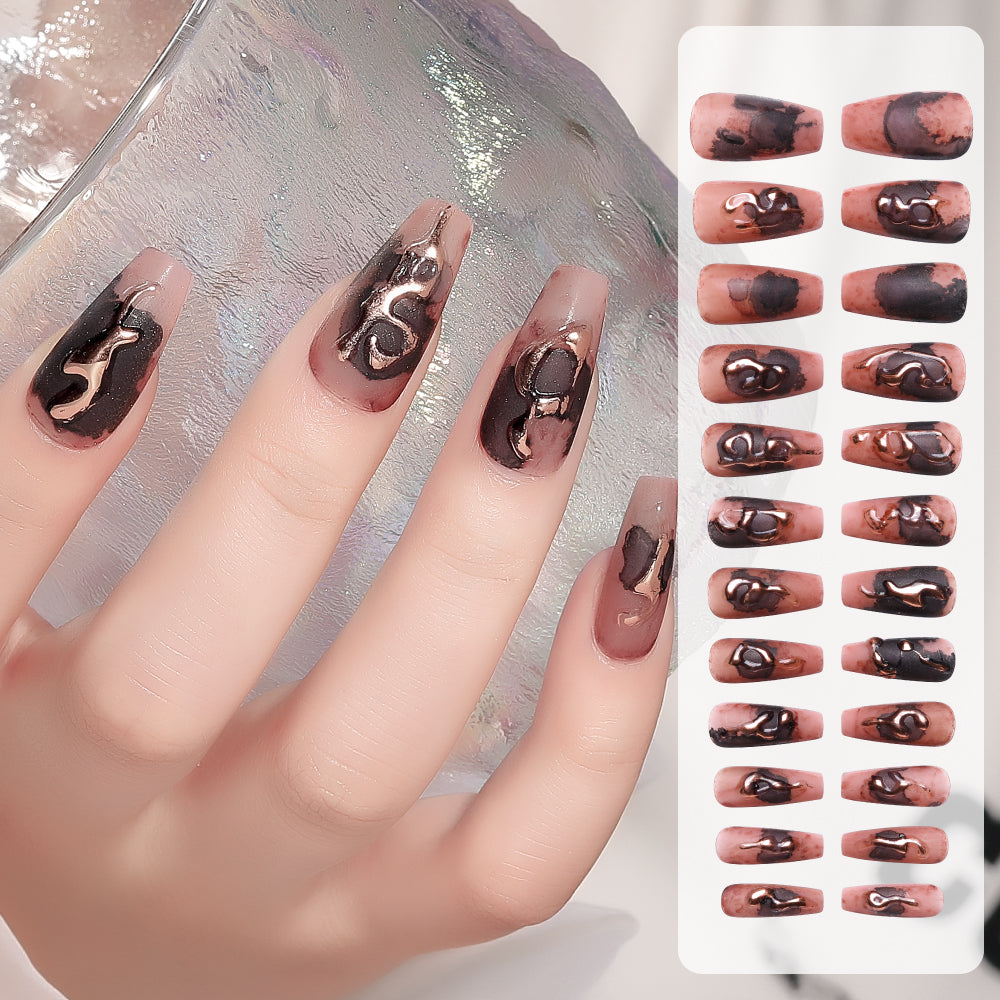 Nail Patches with Jelly Glue - 24 Pieces