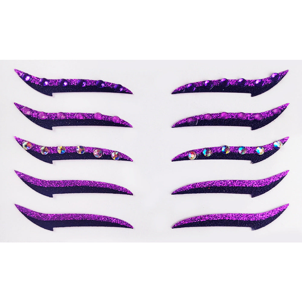 Self-Adhesive Eye Shadow Stickers for Stage Makeup and Parties
