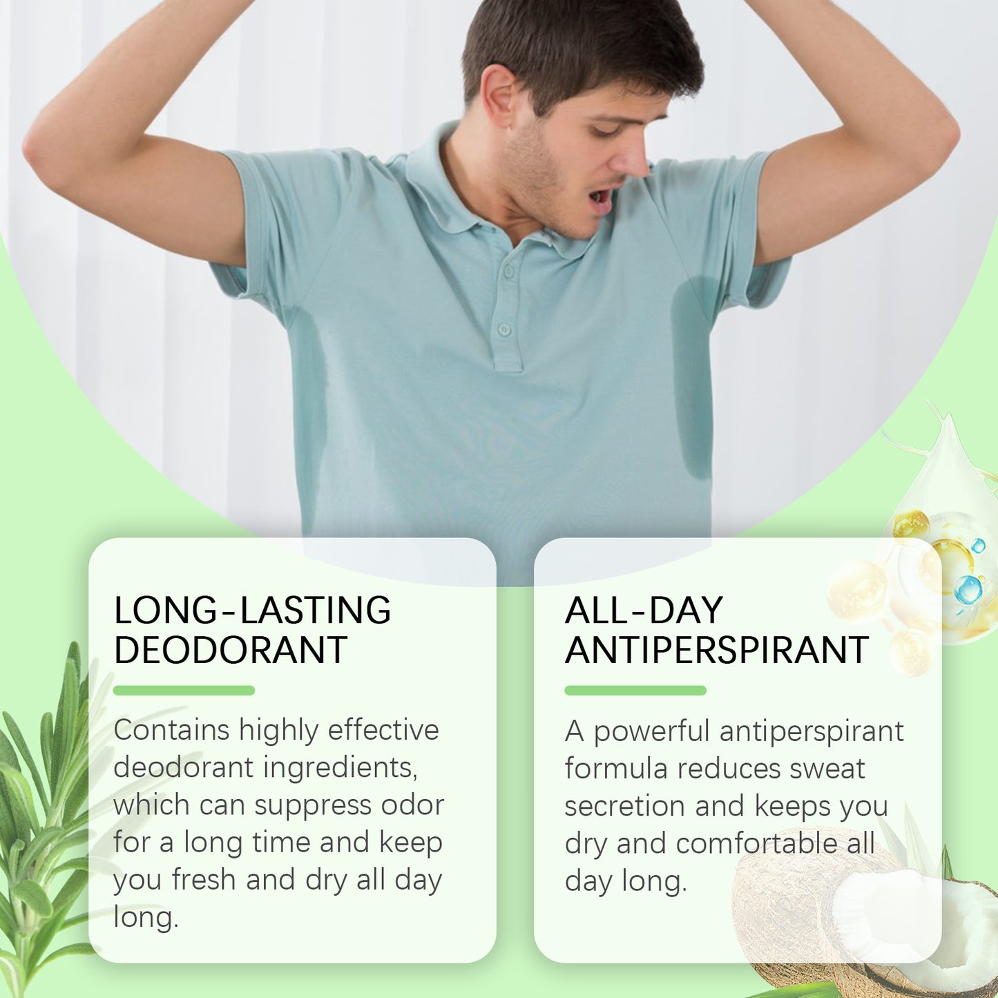 Underarm Odor Treatment Spray - 30ml Long-Lasting Freshness & Moisturizing