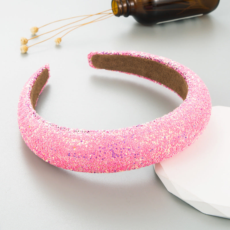Sponge Wide-Brimmed Headband for Girls