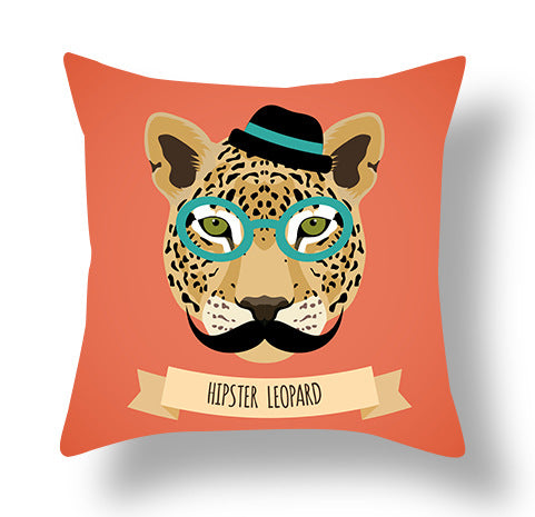 Animal Cartoon Plush Cushion Cover - 45x45cm Home Decor Pillowcase