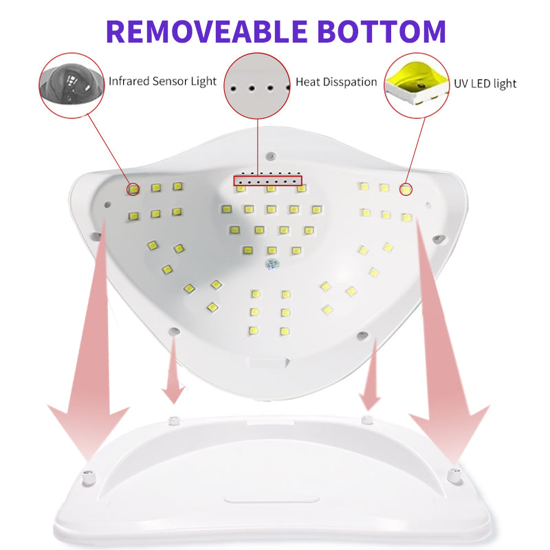 Professional UV LED Nail Lamp - Fast-Curing Gel Nail Dryer with Sensor