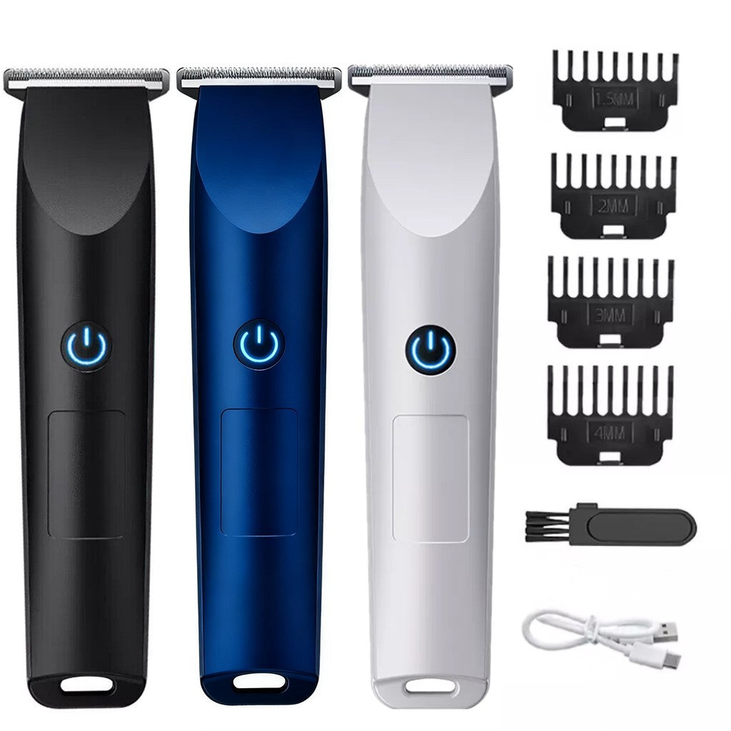 Electric Beard Trimmer & Hair Clipper - Rechargeable USB Shaving Machine