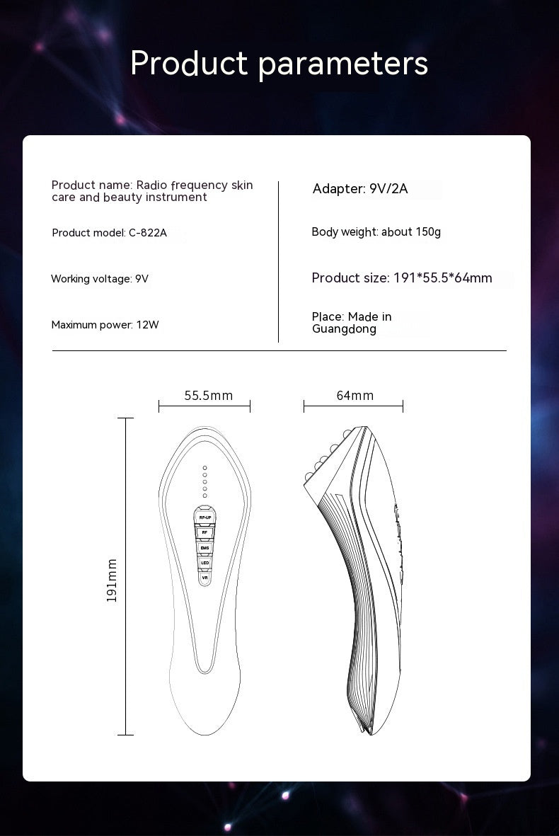 Micro-Current RF IPL Skin Care Device for Face Lifting and Rejuvenation