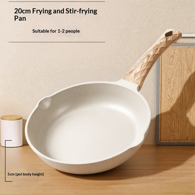 Nonstick Frying Pan for Electric and Gas Stoves — 24cm, Lidded & Lidded Models, Includes Silicone Spatula