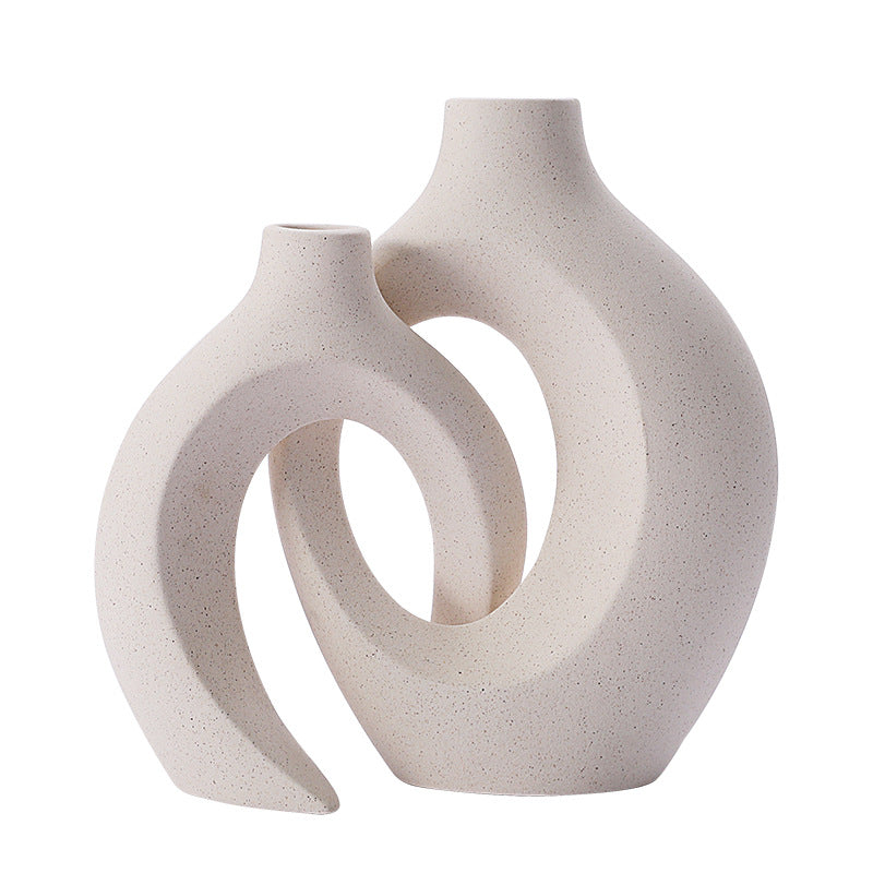 Hydroponic Vase for Home & Garden - Decorative Ceramic Plant Container