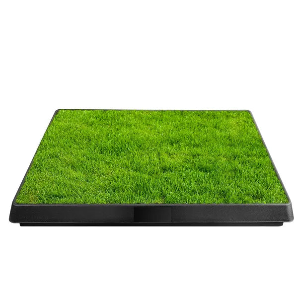 Indoor Puppy Training Pad with Grass Mat & Waste Tray - 25x20 Inches