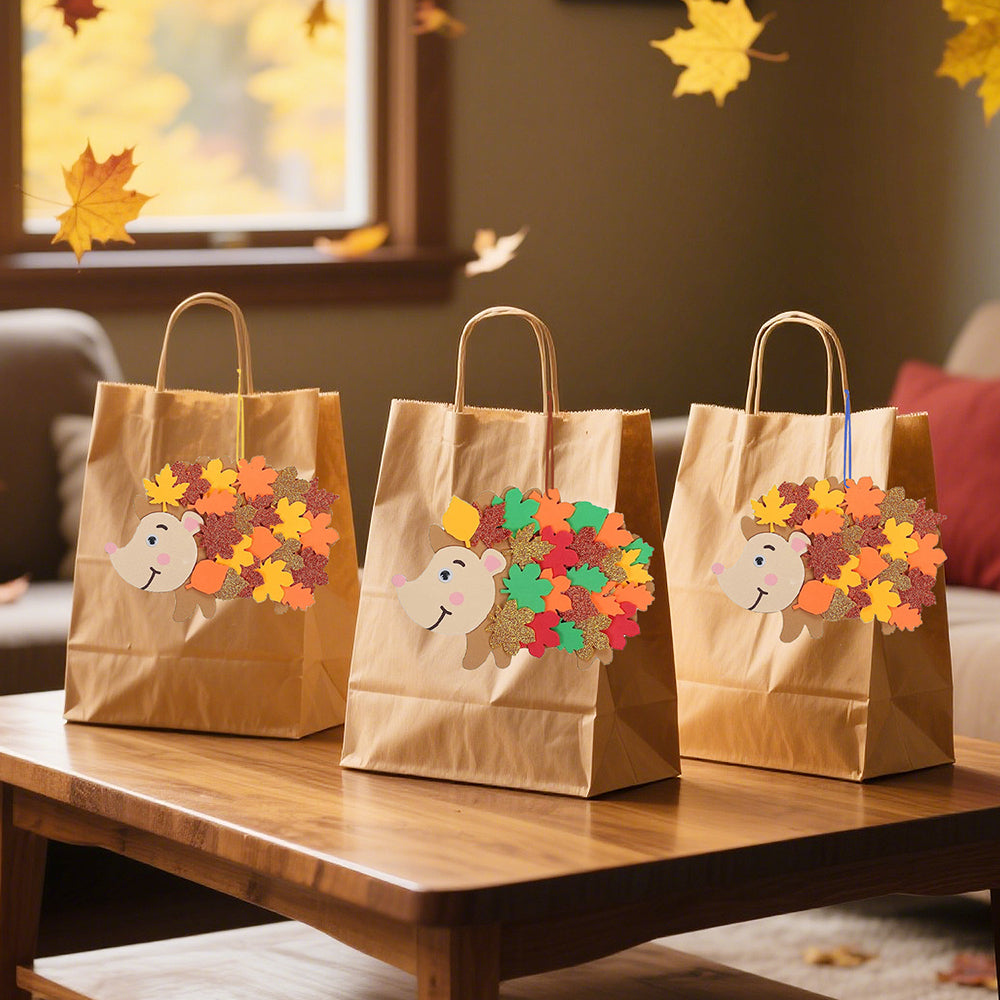 Fall Hedgehog Craft Kits - 8 Pcs Felt Art Set