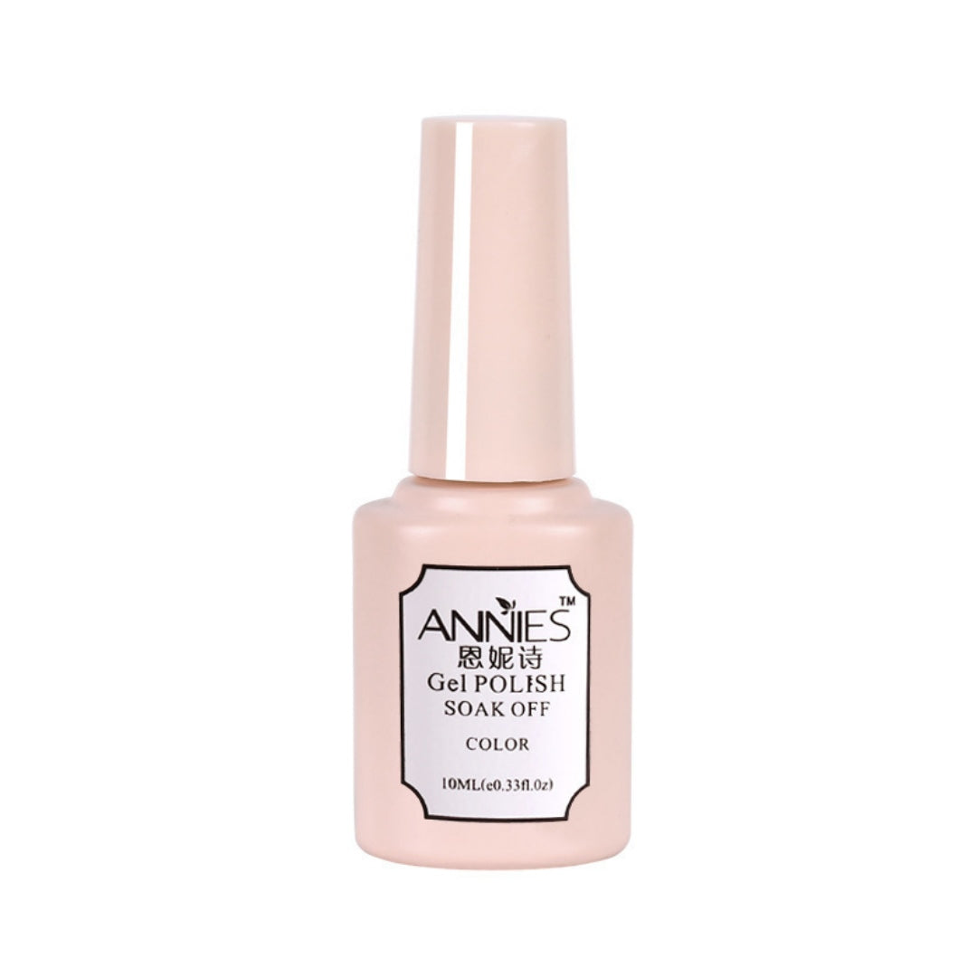 Three-Color Gel Nail Polish Set for Manicure - Nude, Purple, Orange