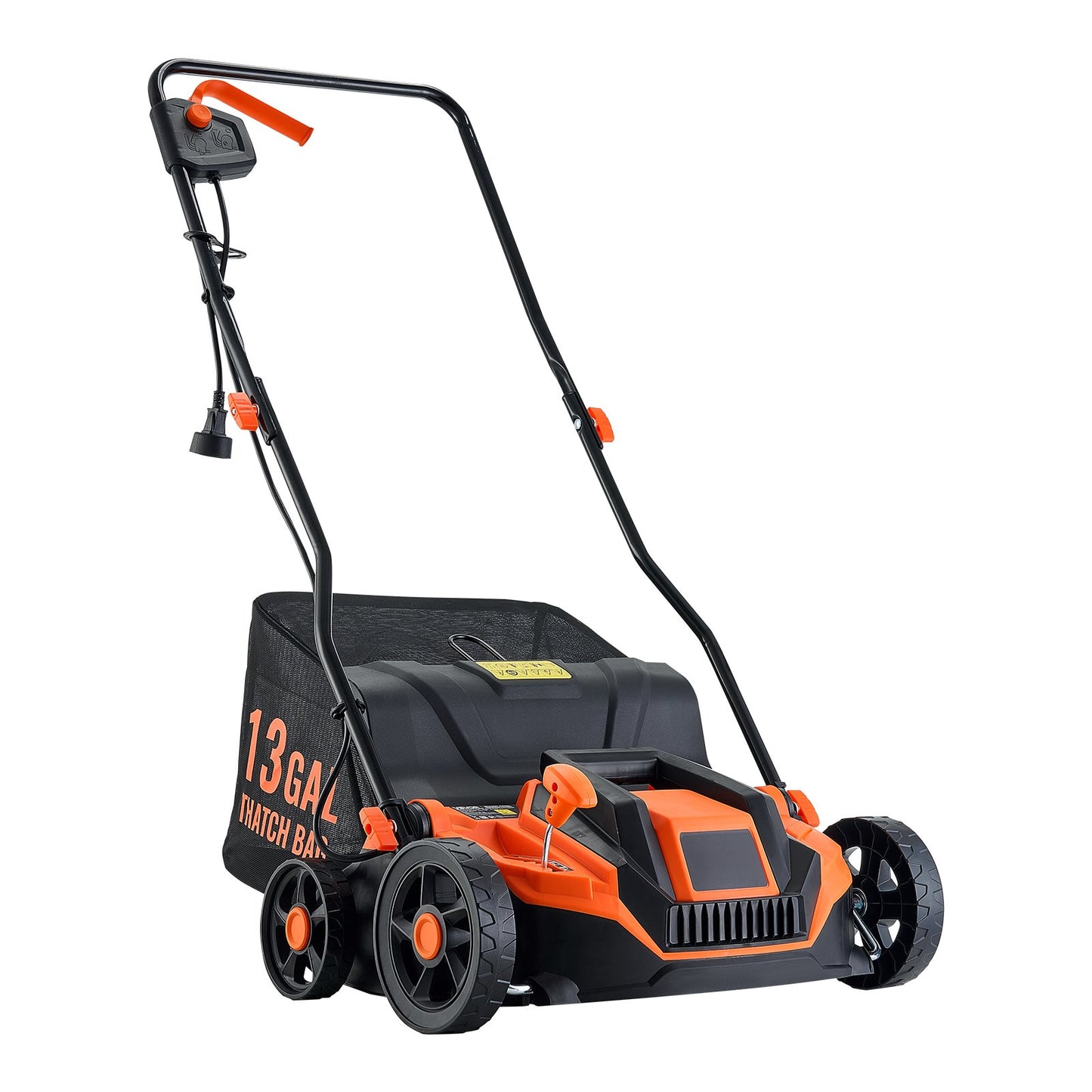 Electric Lawn Dethatcher and Scarifier 13-Inch 13-Amp - 2-in-1 Yard Tool