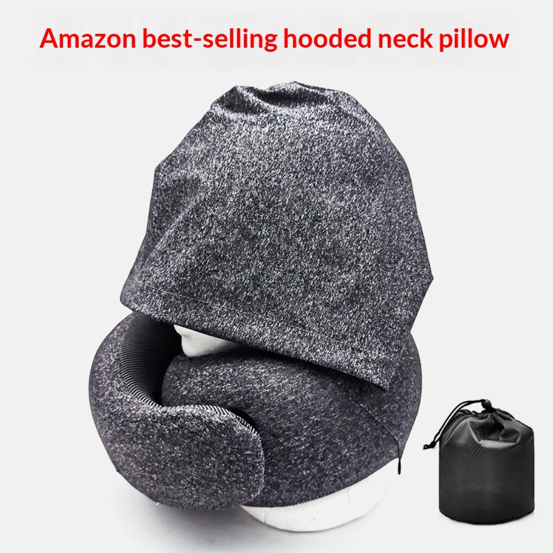 Travel Neck Pillow for Airplane, Car & Travel Comfort - Memory Foam Support