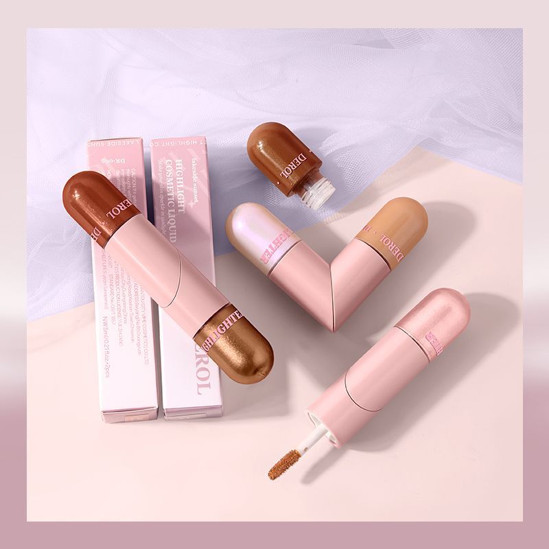 Double-Head Face Lift Cream - Foldable Tube, Two-Color Makeup Base