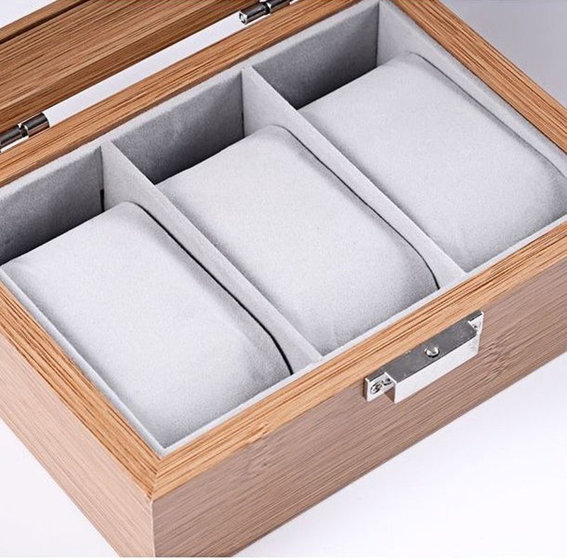 Jewelry & Watch Storage Box Glass Display Case Multiple Variants