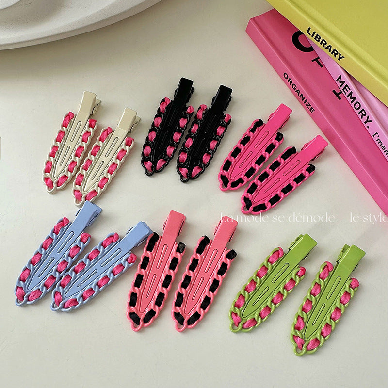 Metal Traceless Hair Clips - Small Korean Style Barrettes for Women