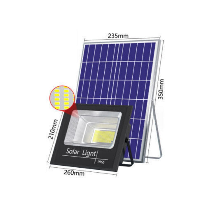 3200 Sq Ft Solar Street Light Dusk to Dawn Flood Lamp with Remote Control