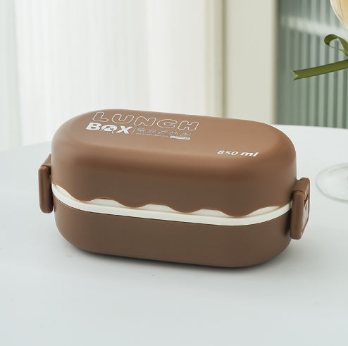 Minimalist Plastic Bento Box for Students and Office Use - 1-2L Capacity