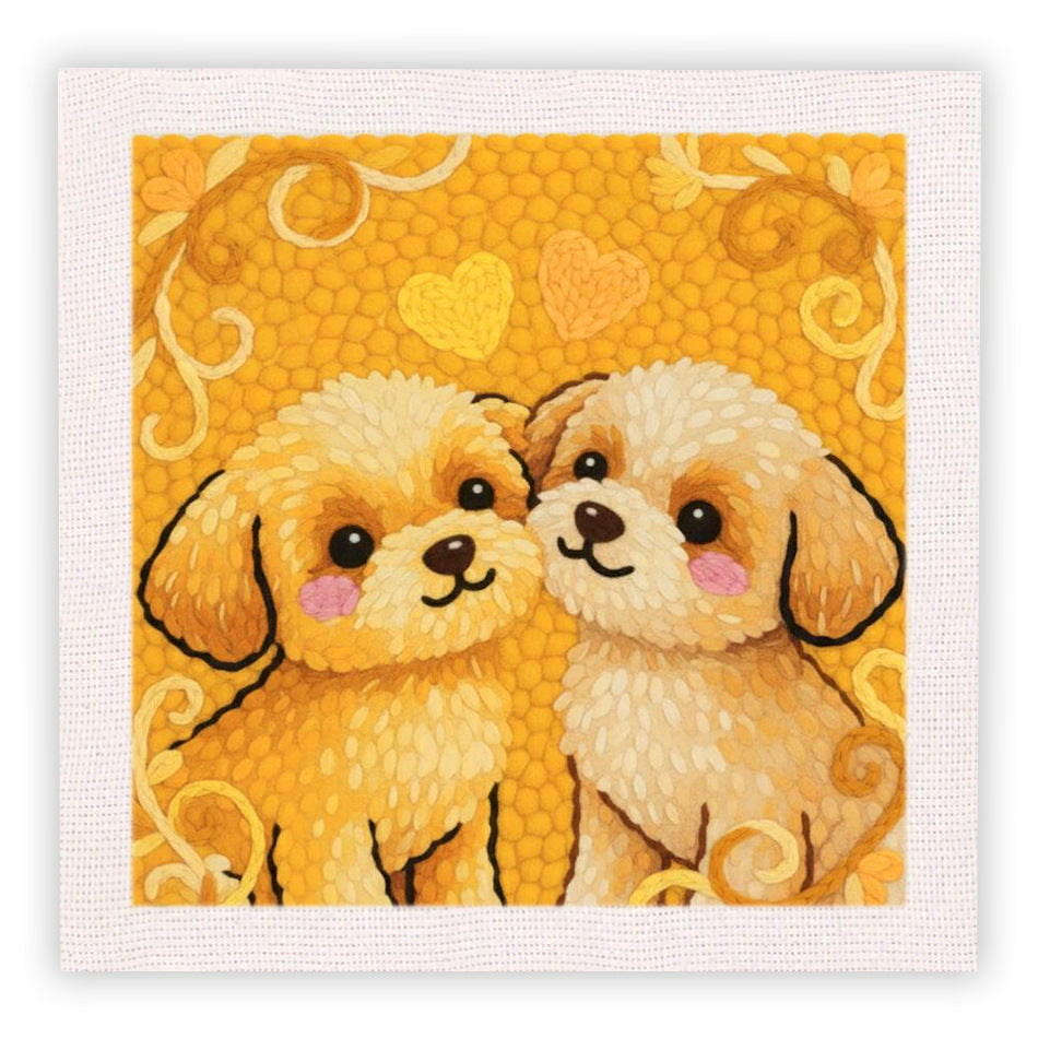 Handmade Embroidery Floral and Animal Wall Art - Creative Gift