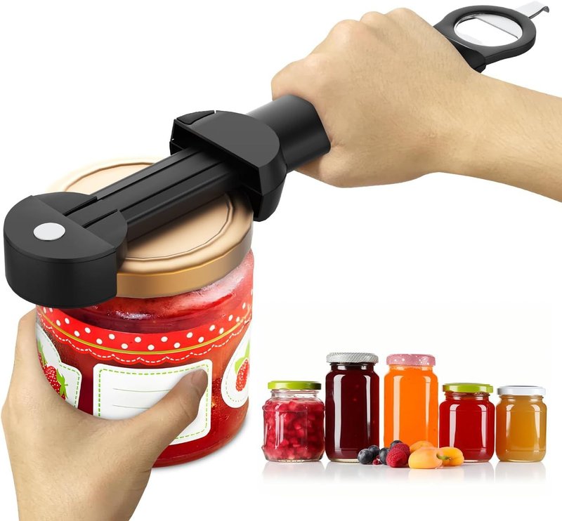 Magnetic Expandable Bottle Opener 3-in-1 Multi-Tool for Kitchen & Bar
