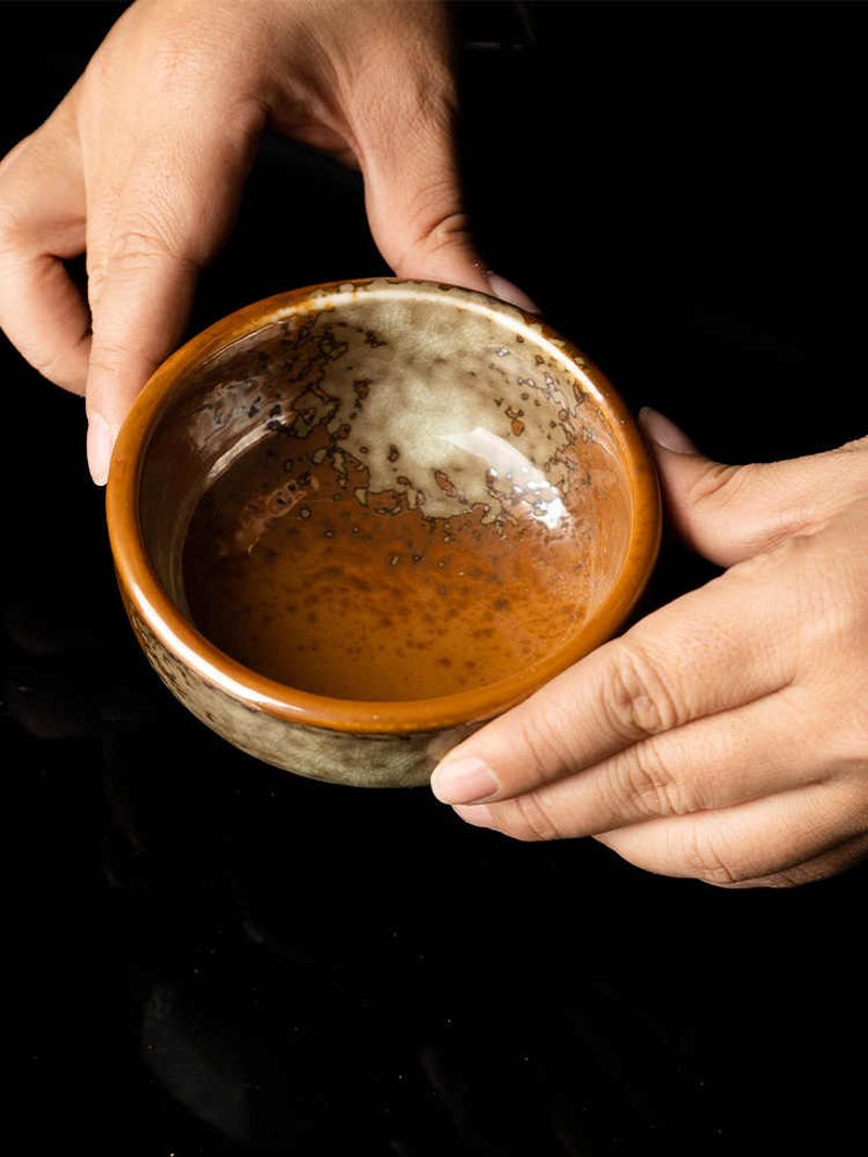 Handmade Ceramic Rice Bowl - Creative Kiln Baked Tableware for Kitchen