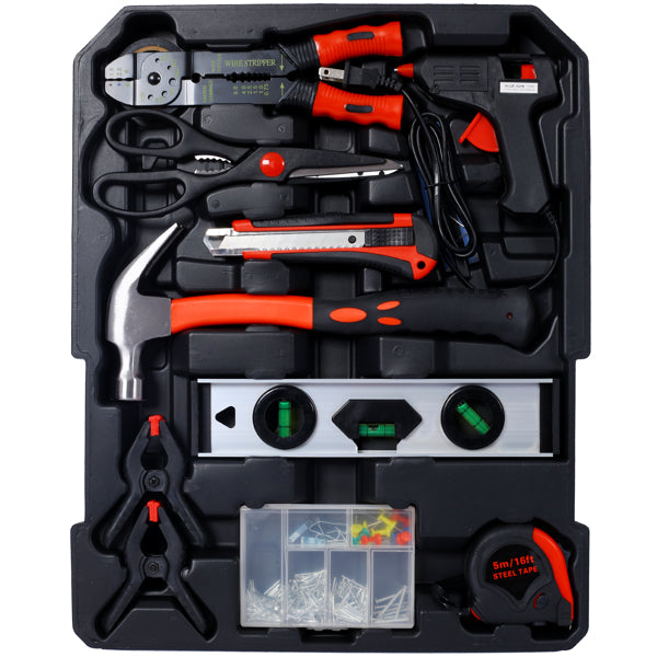 969-Piece Home Repair Tool Set with Rolling Toolbox and Storage Drawers