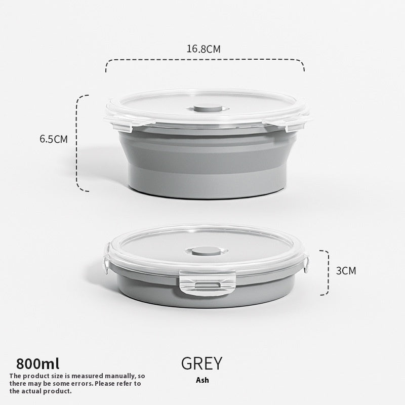 Outdoor Silicone Folding Lunch Box Set - Reusable Food Storage Container