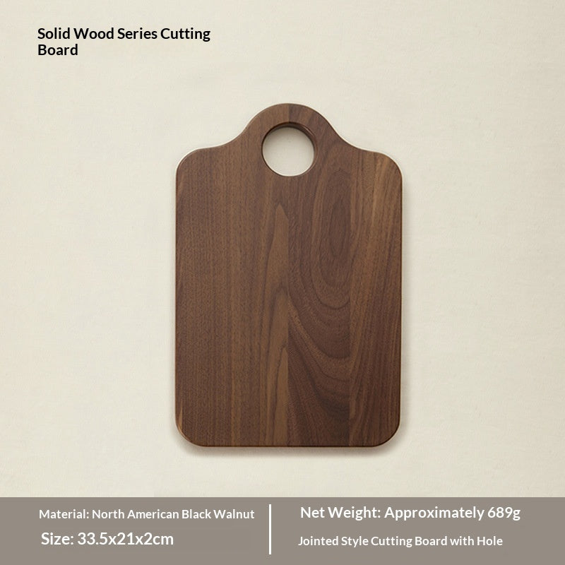 Japanese-Style Wooden Cutting Board - Black Walnut or Beech, Irregular Shape