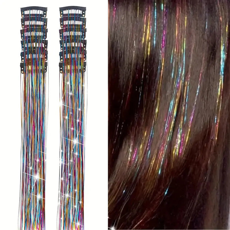 Colorful Seamless Hair Extensions - Multiple Colors