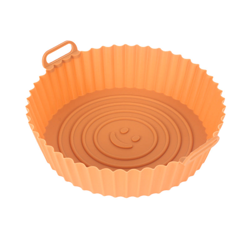 High Temp Silicone Air Fryer Tray - Square Kitchen Baking Mold, Multiple Colors