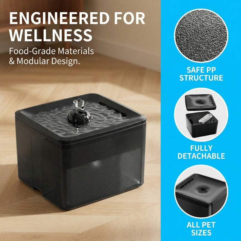 Large Capacity Silent Pet Drinking Fountain 3800ML USB Water Dispenser for Kittens & Puppies