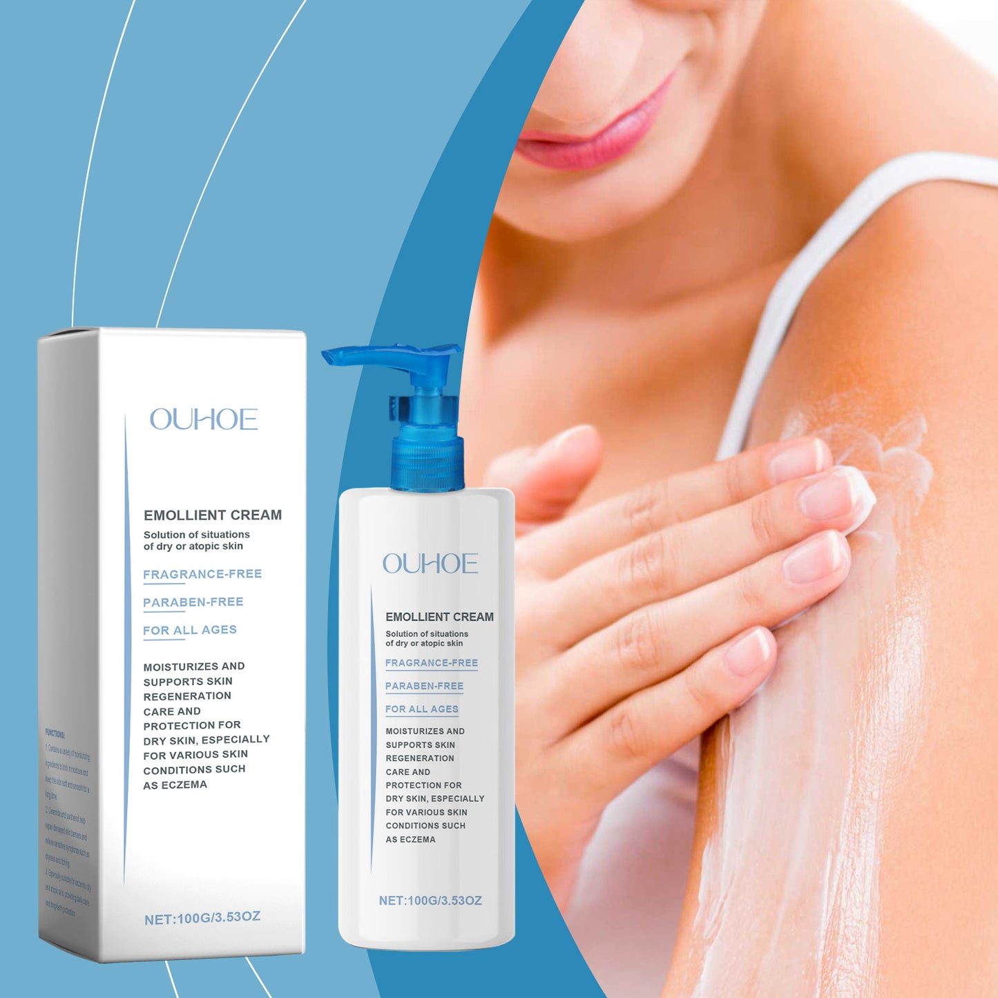 Moisturizing Body Cream with Panthenol & Ceramide for Dry Skin - 100g