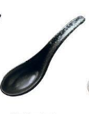 Ceramic Ramen Noodle Spoon - Bent Chinese Style Kitchen Utensil
