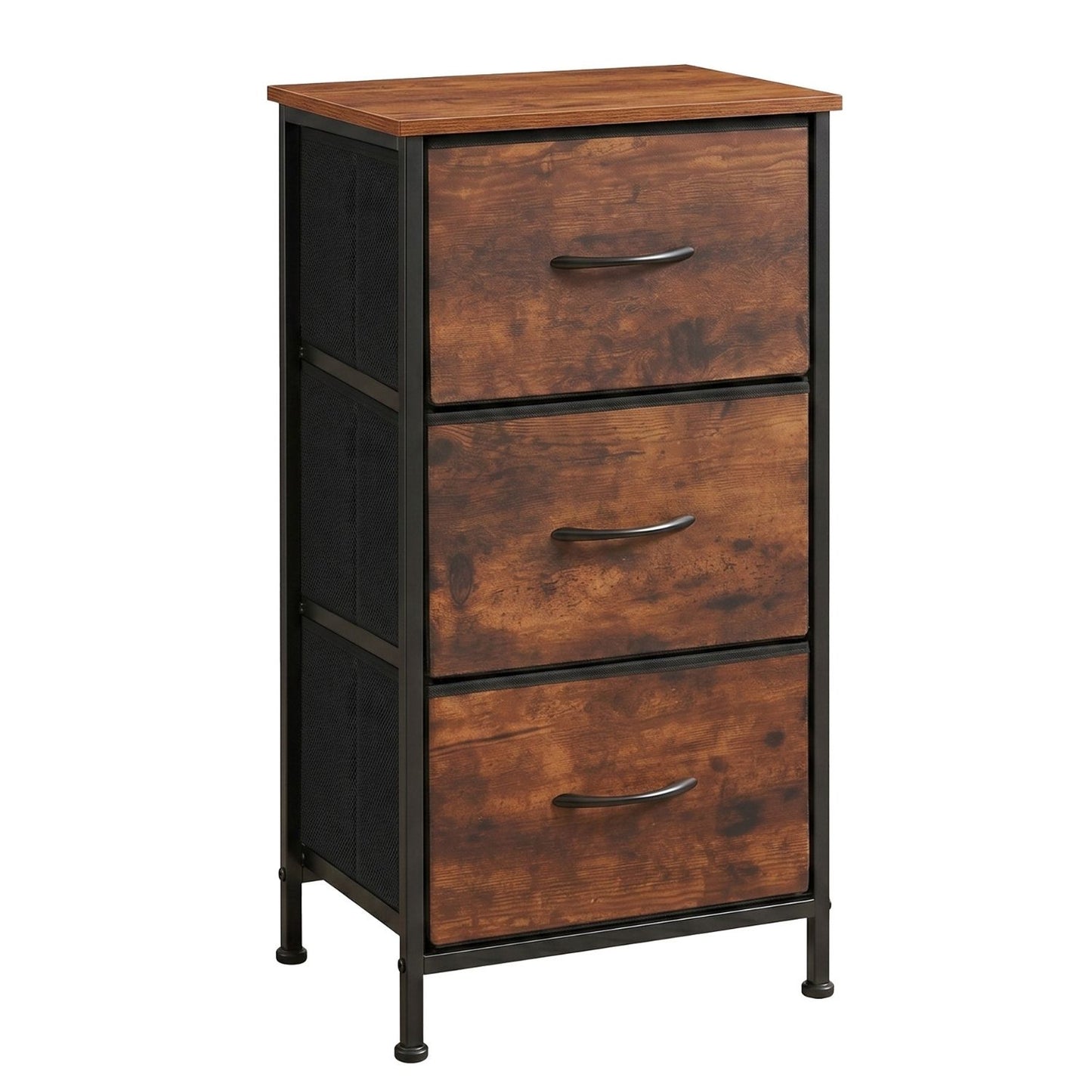3-Tier Fabric Drawer Dresser - Removable Storage Cabinet