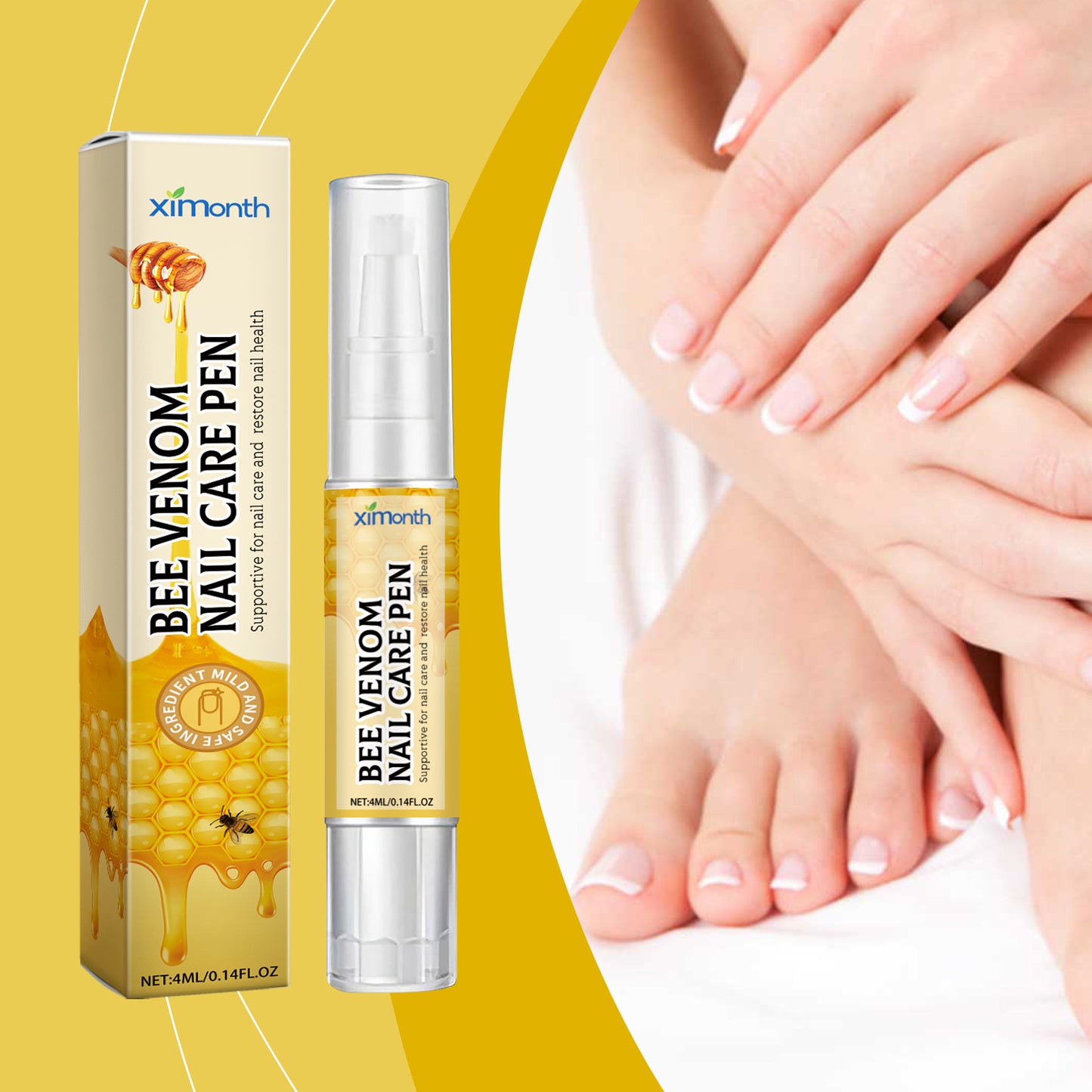 Bee Venom Nail Repair Pen - Nourishing Nail Care Treatment for Brittle Nails