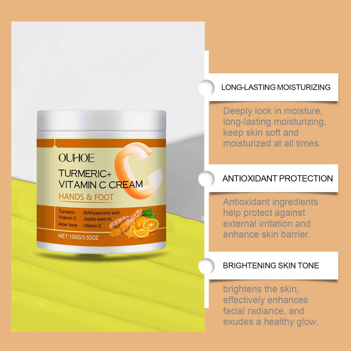 Vitamin C Firming Body Cream - Moisturizing & Brightening Skin Care