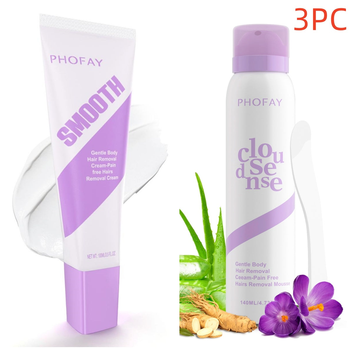 Gentle Hair Removal Spray Depilatory Cream - Painless Skin Care Solution