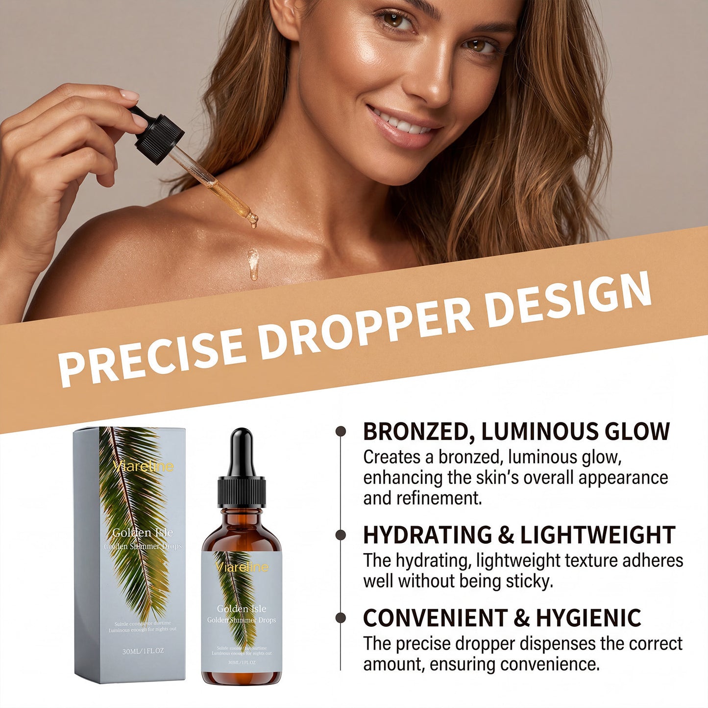 Bronze Body Shimmer Oil 30ml for Radiant Skin - Beauty & Skin Care