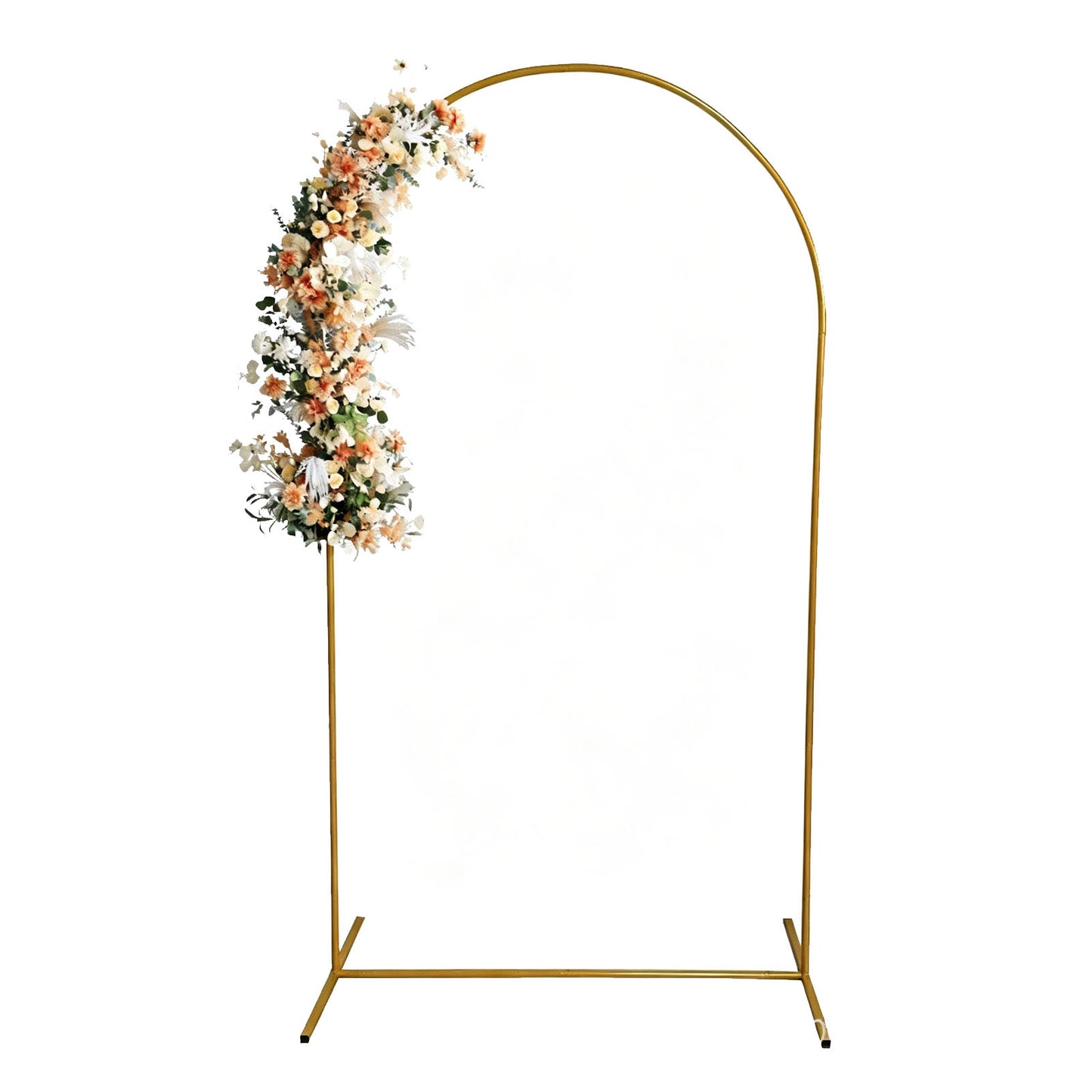 Gold Metal Arch Kit for Weddings and Parties - 1.2m x 2.2m
