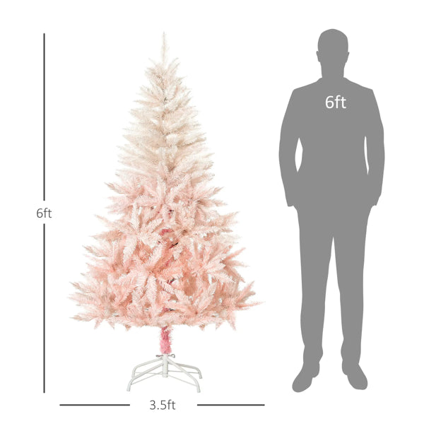Pink Christmas Tree - 70.75" PVC Decor with 800 Tips