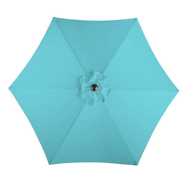 9ft Patio Umbrella - Sky Blue Outdoor Market Umbrella with Tilt & Crank