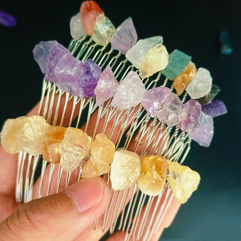 Natural Crystal Hair Comb 20 Teeth