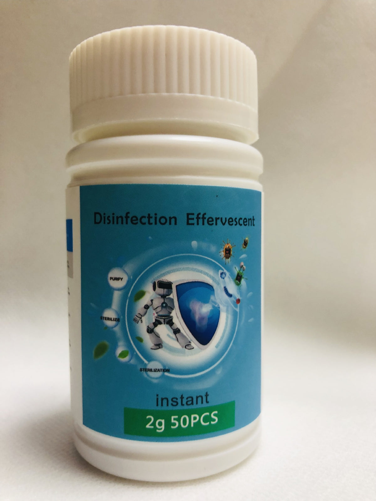 Pool Disinfection Tablets - Effervescent 50pcs for Spa and Pool Cleaning