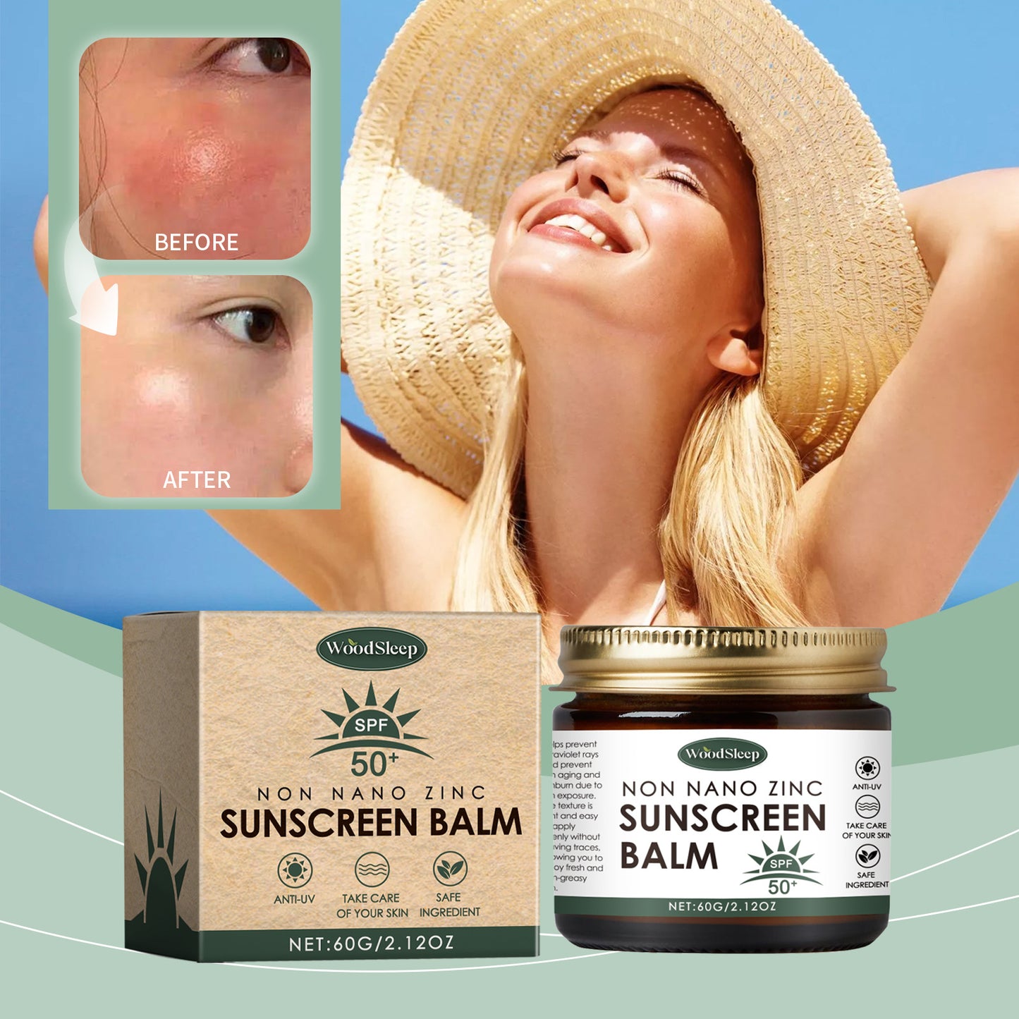 UV Protection Body Cream SPF 60g Sunscreen for Summer Skin Care