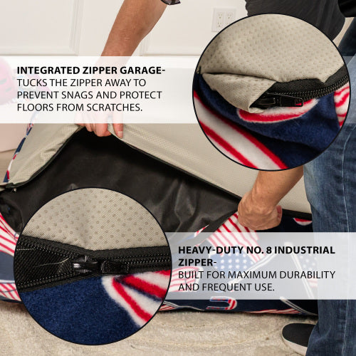 Sensory Crash Pad for Kids & Adults - Removable, Washable, Foam Blocks, Non-Slip, 60" x 60"