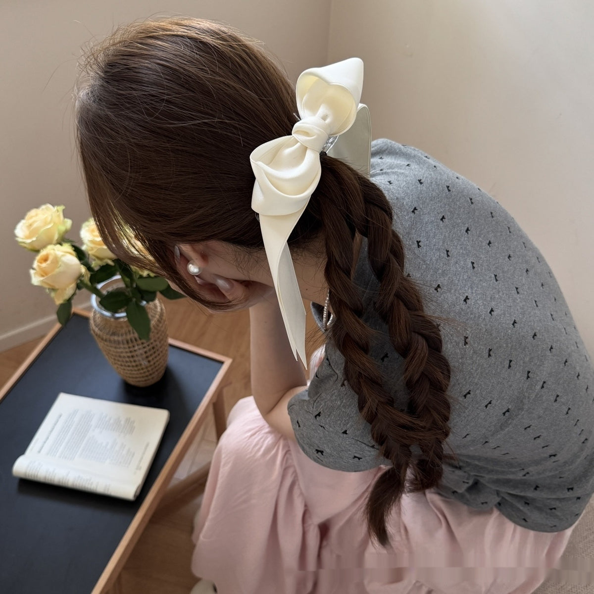 Women's Ballet Ribbon Bow Hair Accessory