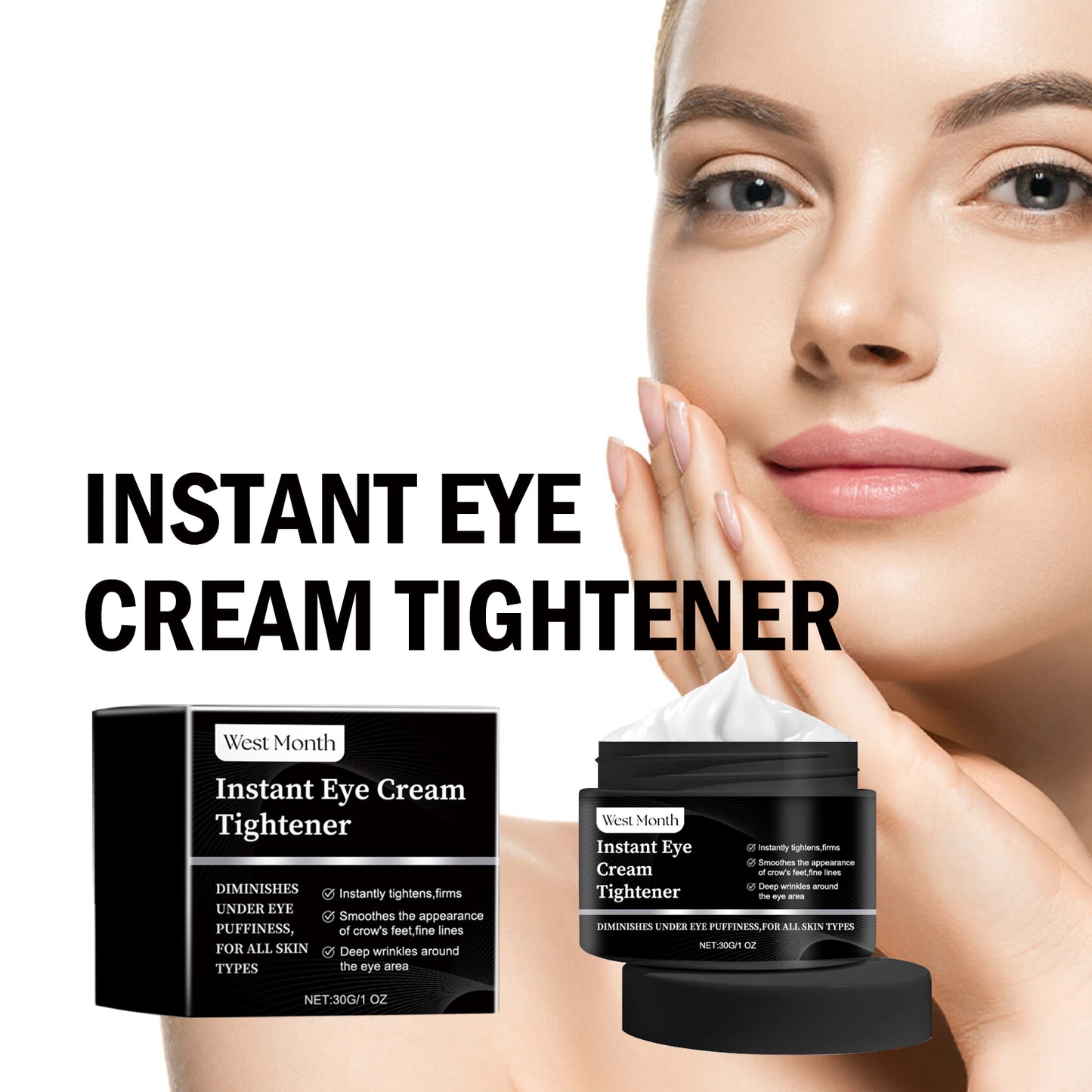 Instant Eye Cream Tightener - Dark Circle & Puffiness Repair Treatment