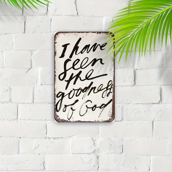 Metal Tin Sign Wall Decoration - 20 cm x 20 cm
